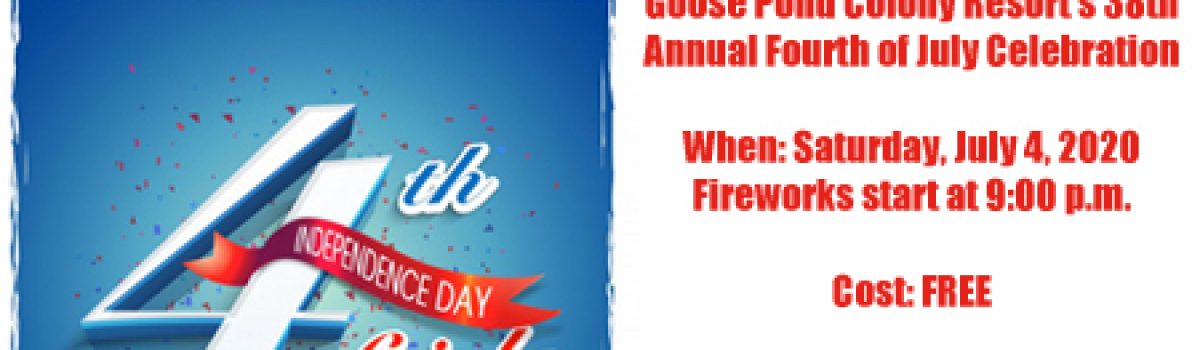 Goose Pond to host 38th annual Fourth of July Celebration