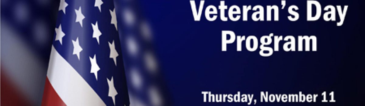 Veterans Day wreath laying and program