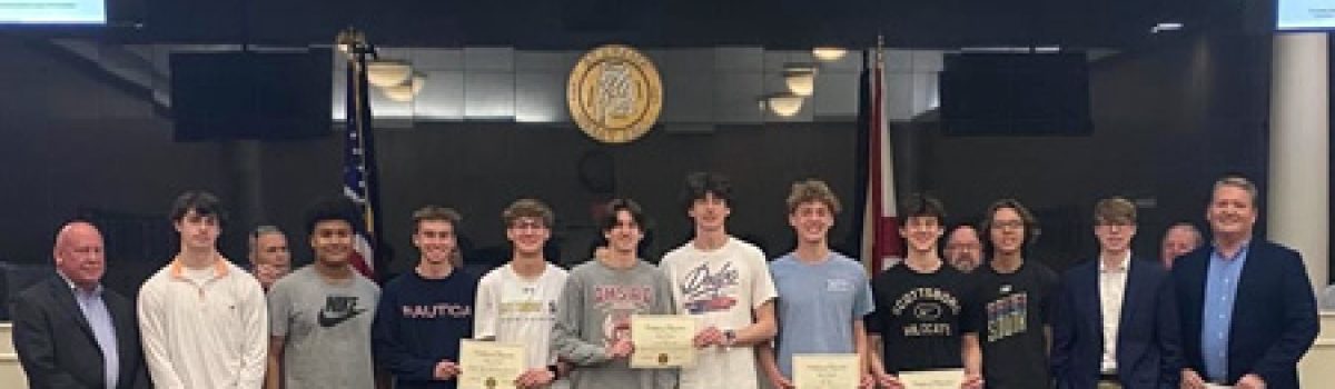Council honors SHS Boys Indoor Track team